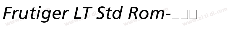 Frutiger LT Std Rom字体转换